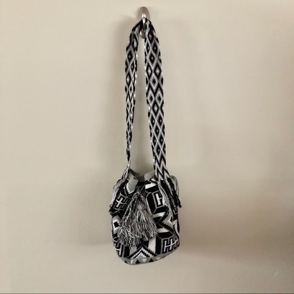 Handbags - Boho Festival Crochet Crossbody Bucket Beach Bag